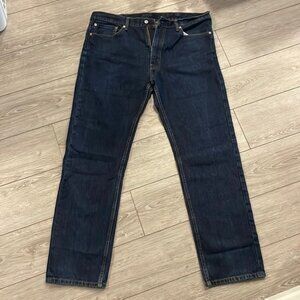 EC Mens Levis 505 Straight Leg Jeans. Dark wash Size 38 34